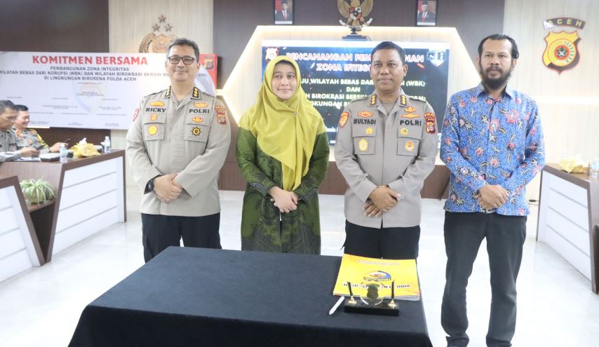 Biro Rena Polda Aceh Gelar Komitmen Bersama Pembangunan Zona Integritas Menuju WBK